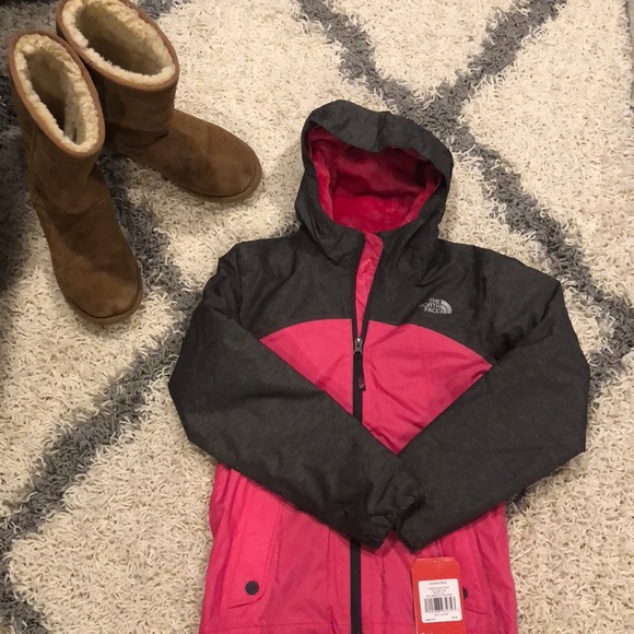 north face girls warm storm jacket